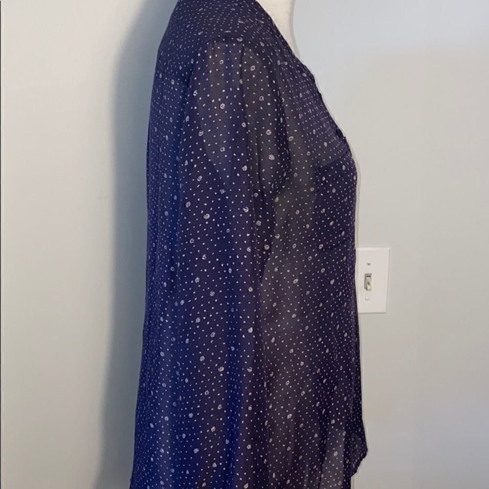 Loft Midnight Purple Blouse - Picture 7 of 8